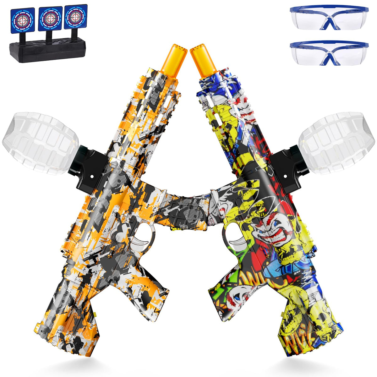 ONEXIZ splatter blaster 2 set setup for easy outdoor play