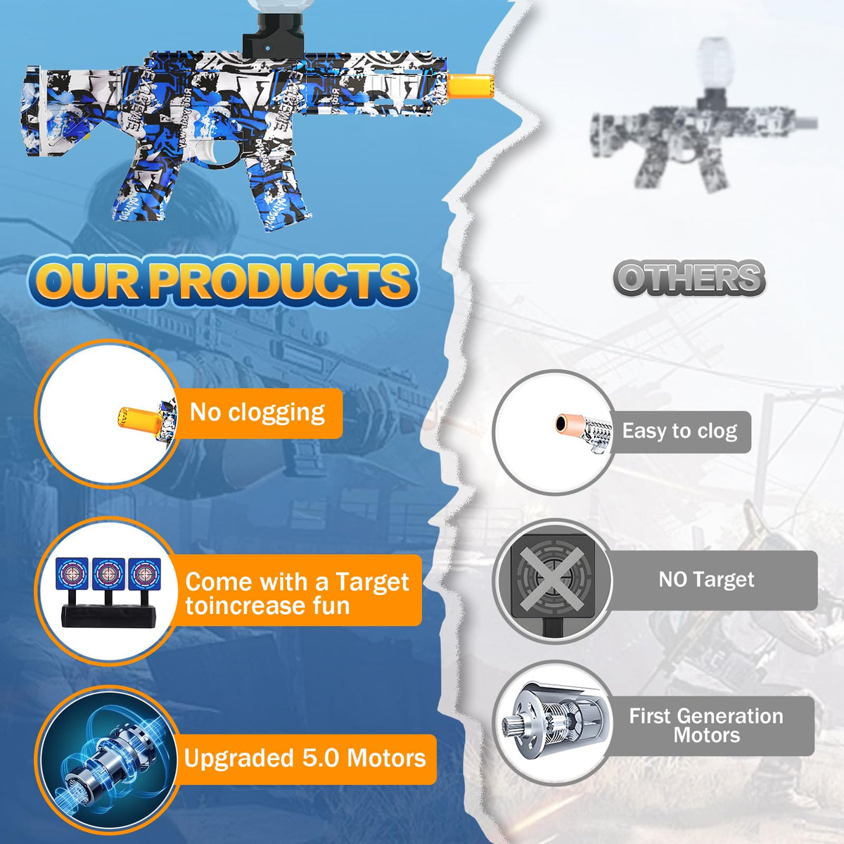 ONEXIZ splatter blaster outdoor action boosts team play energy