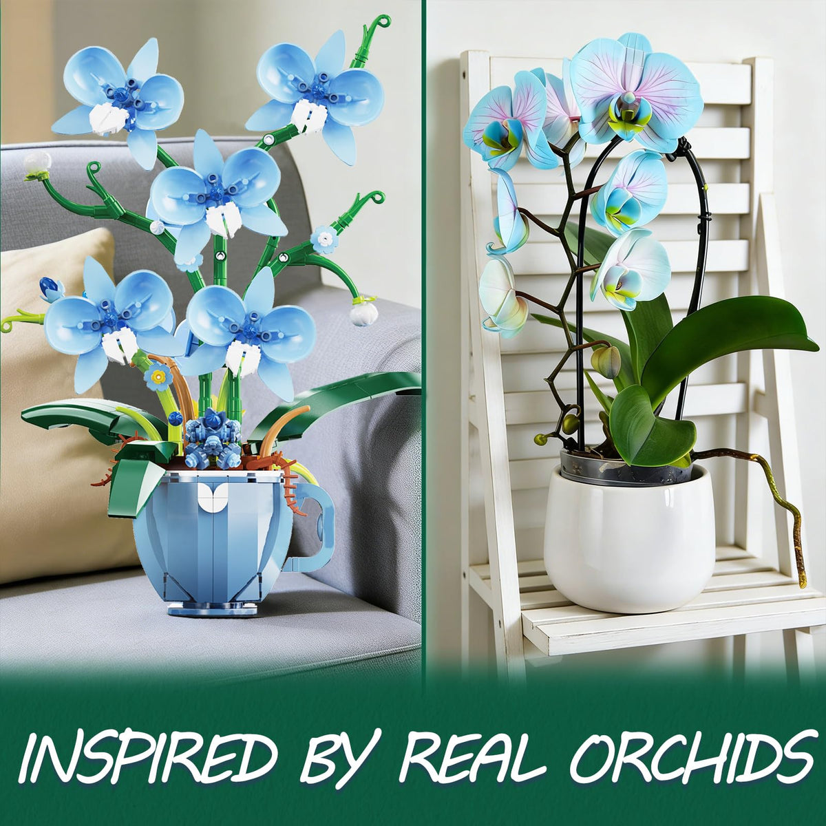 ONIMISC Blue Orchid completed display shows vibrant color and durable construction.