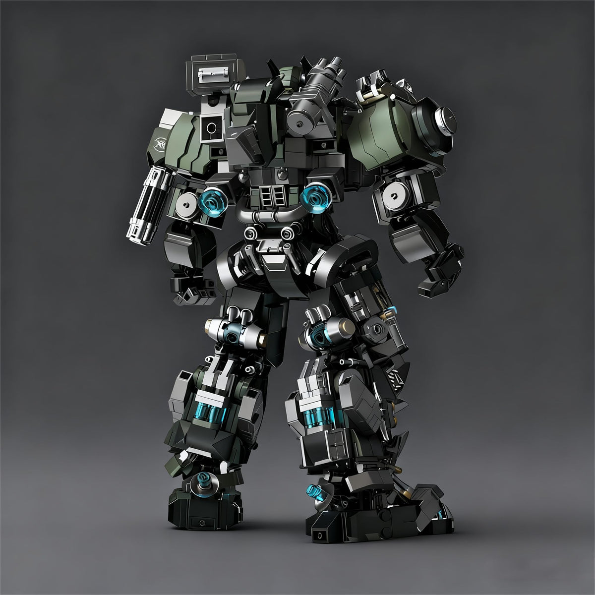 ONIMISC Mecha Warrior blocks manual reveals step-by-step assembly guidance