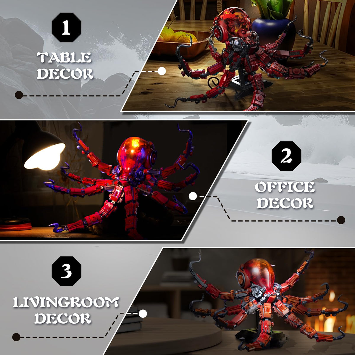 ONIMISC octopus steampunk decor offers collectible ocean-inspired embellishment