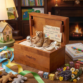 Onietoiy beech wood interior storage space for keepsakes