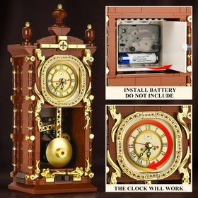 ONITUOFO Retro Clock assembly kit supports mindful building.