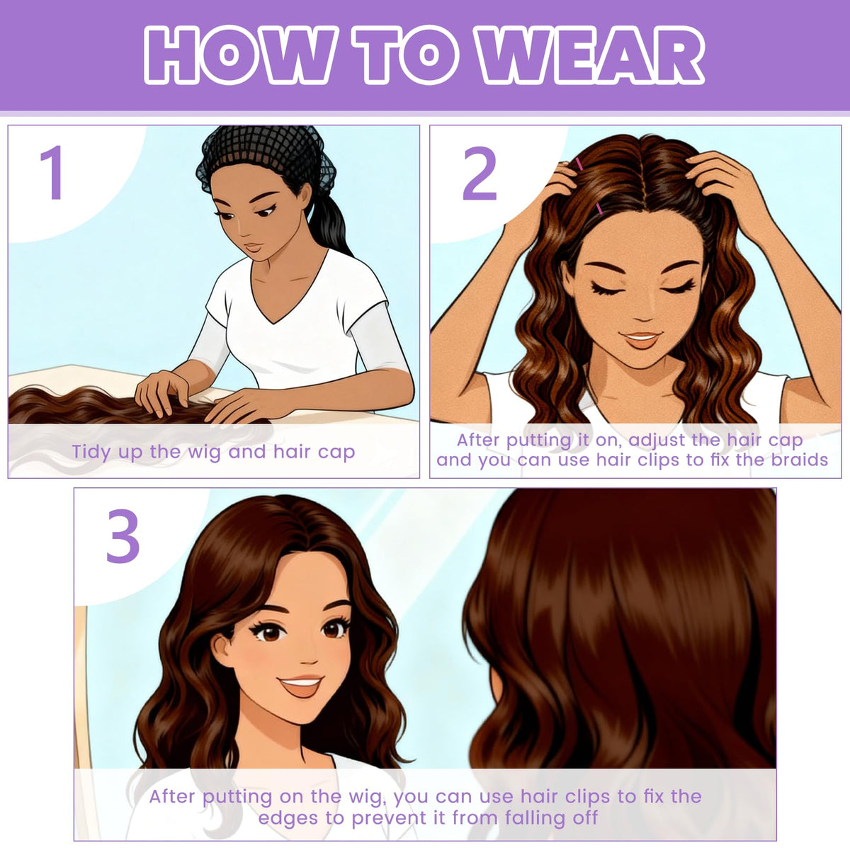 Onlookers breathable wig cap ensures comfortable wear during events.