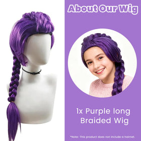 Onlookers long braids wig style for dramatic ready-to-wear anime looks.