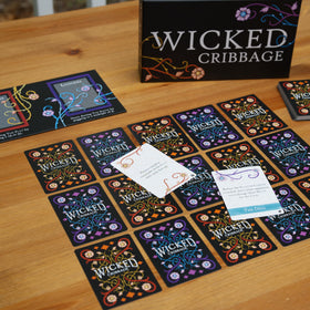 Only Then Studios Wicked Cribbage board image highlighting travel-friendly setup.