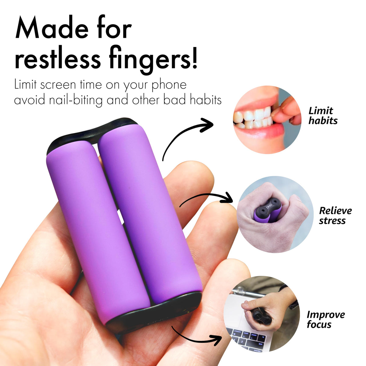 ONO Roller used in busy environment demonstrating portable focus aid