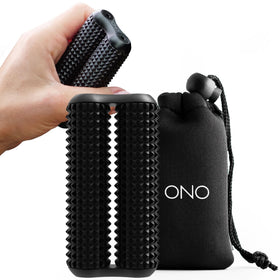ONO Roller compact aluminum body enhances portable stress relief on the go.