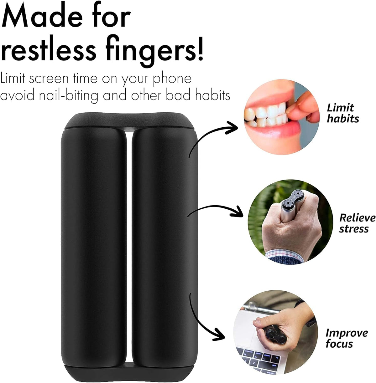 ONO Roller compact portable design in black for on-the-go use