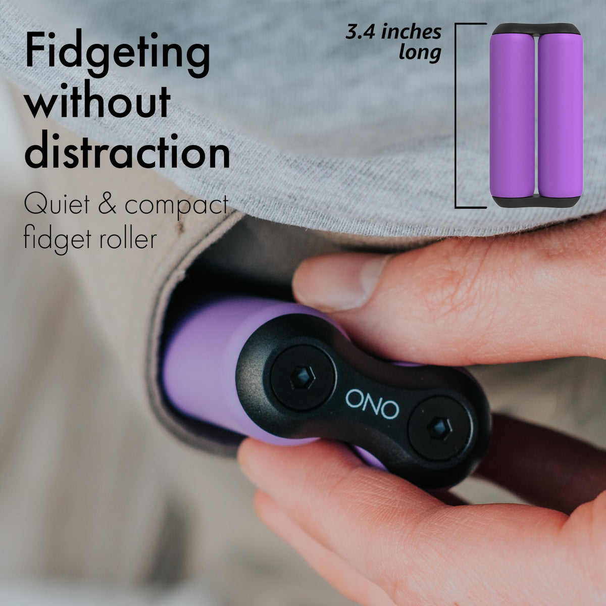 ONO Roller compact portable design on desktop for stress relief during work