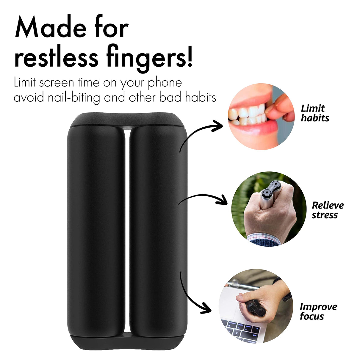 ONO Roller compact portable design fits pockets for on-the-go calm.