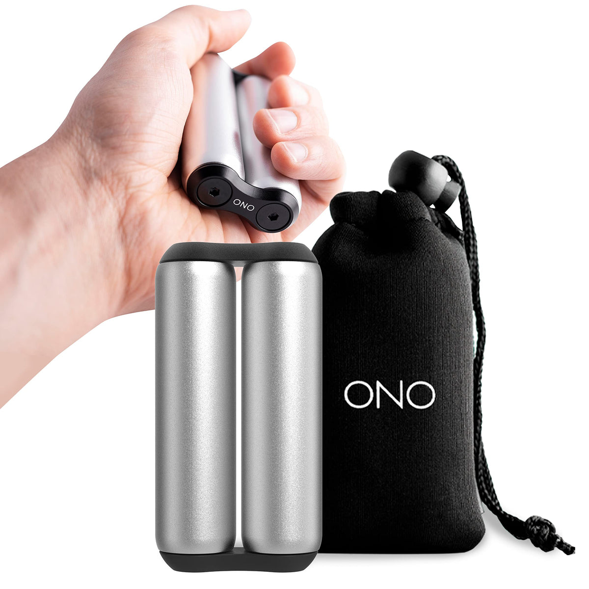 ONO Roller handheld fidget toy in gray for discreet stress relief