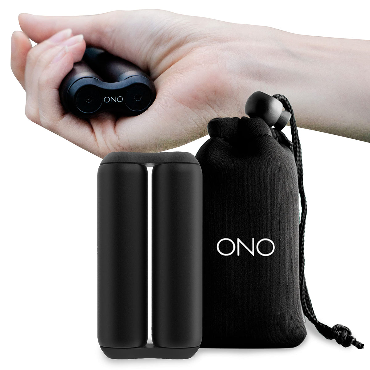 ONO Roller handheld fidget toy with smooth rotation to ease tension.