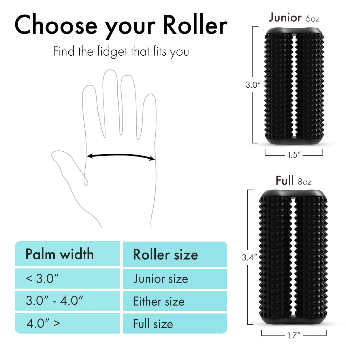 The ONO Roller held in hand shows precise rolling for focus during work.