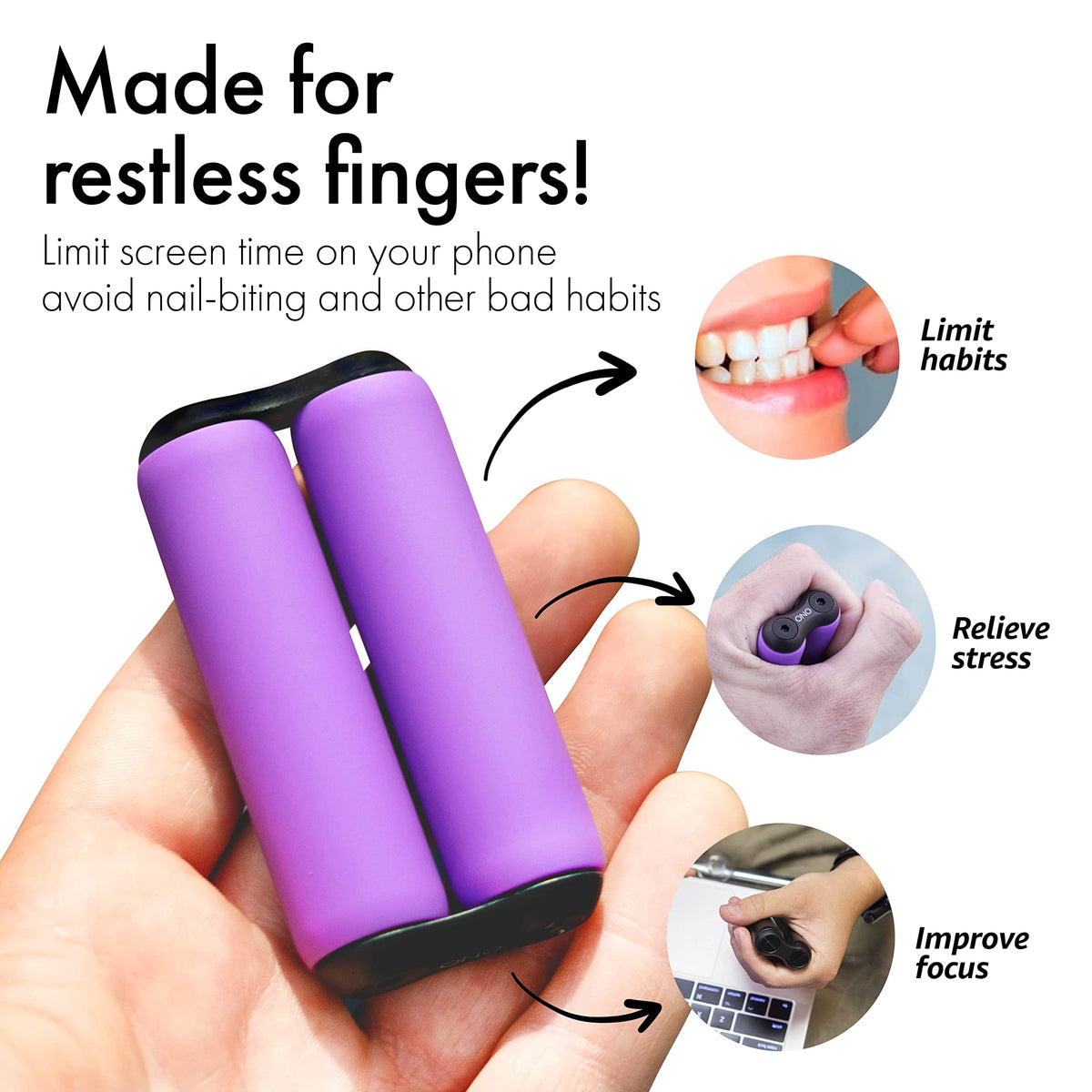 ONO Roller Jr massage capability supports relaxing hand muscles during breaks.