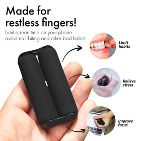 ONO Roller Jr multiple play options, from finger curls to palm slides.