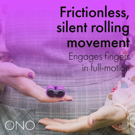 ONO Roller Jr rolling between fingers offers tactile feedback for calm.