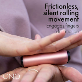 ONO Roller on desk demonstrates its compact design ideal for desk breaks.