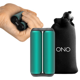 ONO Roller teal mini front view shows compact fidget design for discreet focus