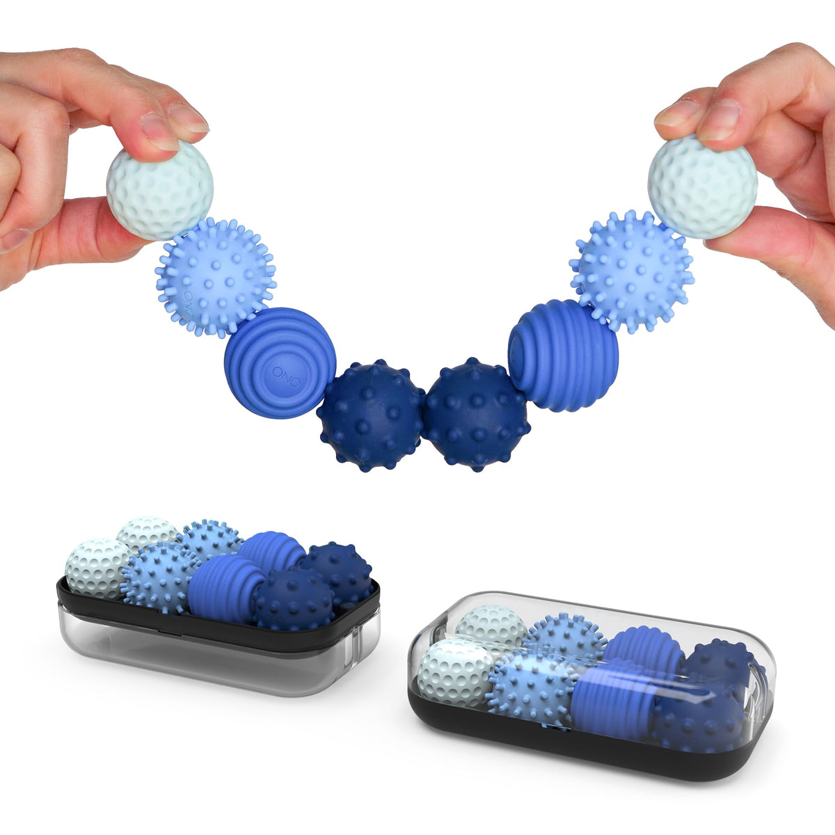 ONO Signets sapphire dimples texture for tactile stress relief and calm