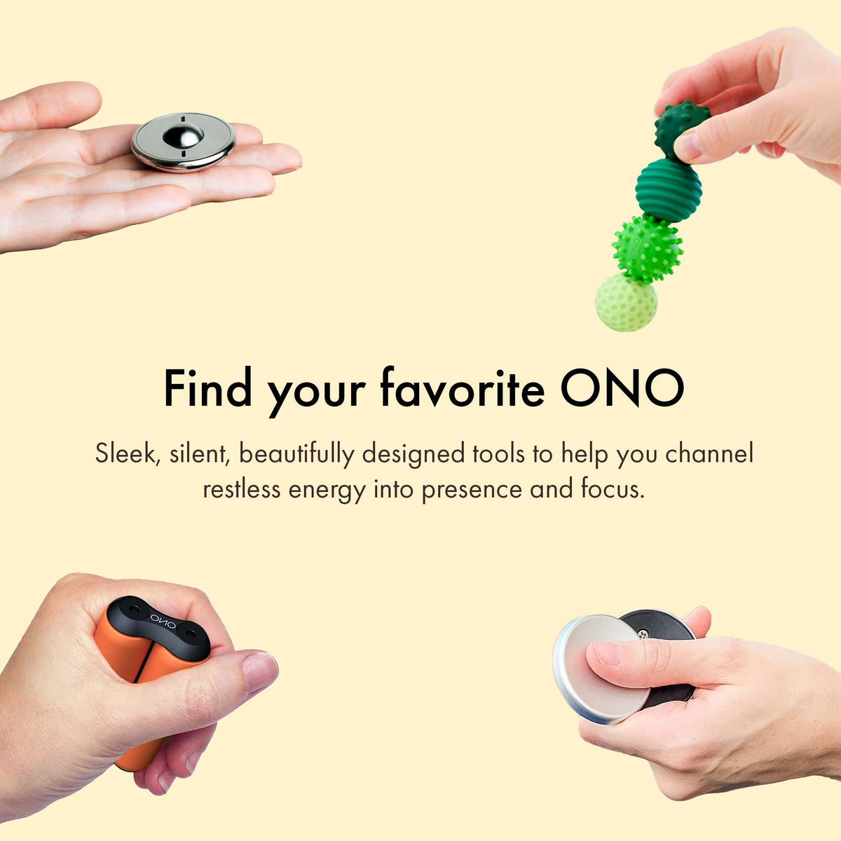ONO Signets sapphire silent-use design keeps environments distraction-free