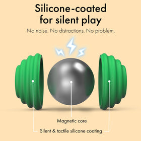 Handheld ONO Signets demonstrating portable stress relief