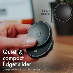 ONO Slider shows poker chip-like motion for tactile stress relief on the go.