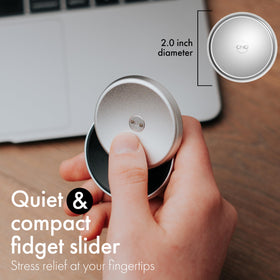 ONO Slider poker chip motion demonstrates tactile stress relief during travel.