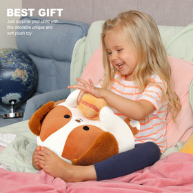 Onsoyours Beagle bedtime companion plush for kids and adults alike.