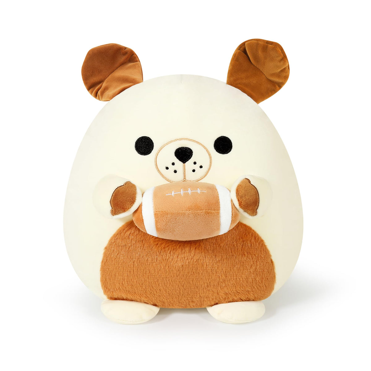 Onsoyours bulldog plush cute face showing a friendly expression for playtime.