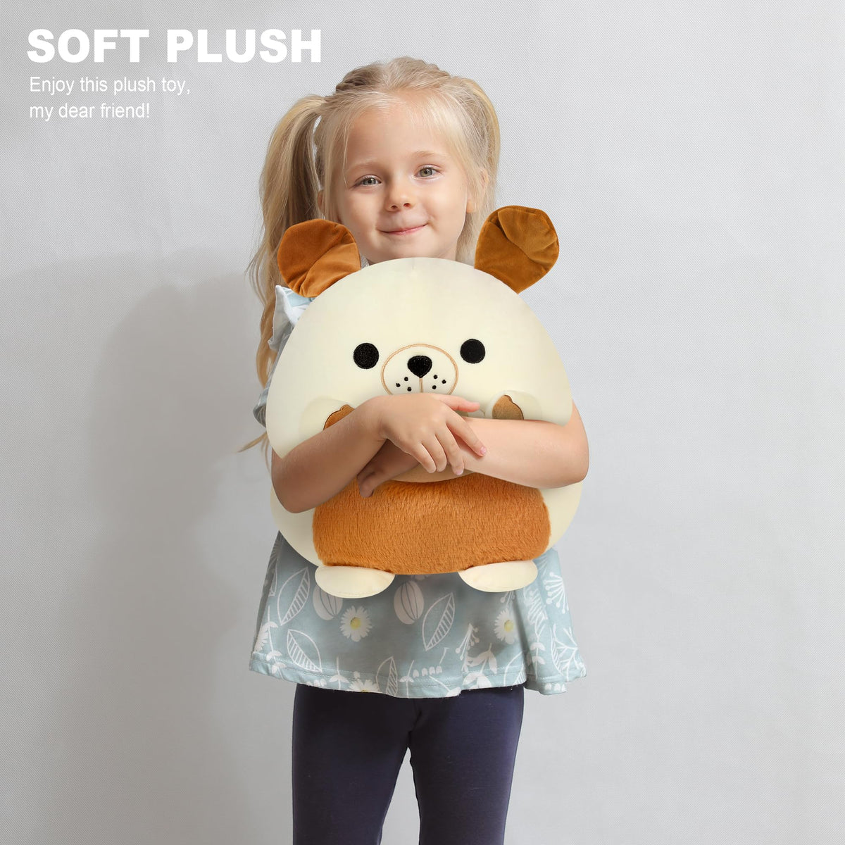 Onsoyours bulldog plush in a kid's room, creating cozy learning and play spaces.