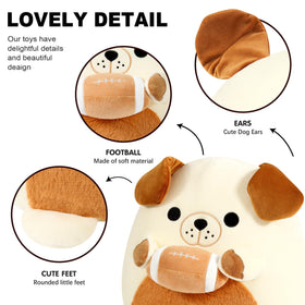 Onsoyours bulldog plush in a sitting pose, ideal desk companion or shelf decor.