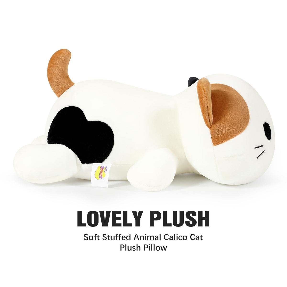 Onsoyours calico cat plush fabric texture reveals soft, breathable material