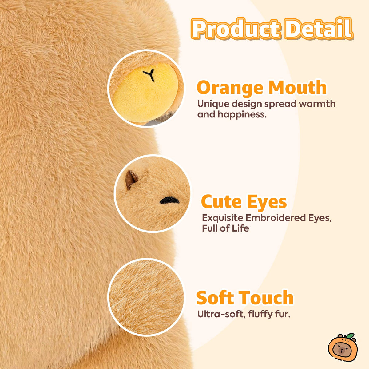 Onsoyours capybara kid-friendly softness safe for children