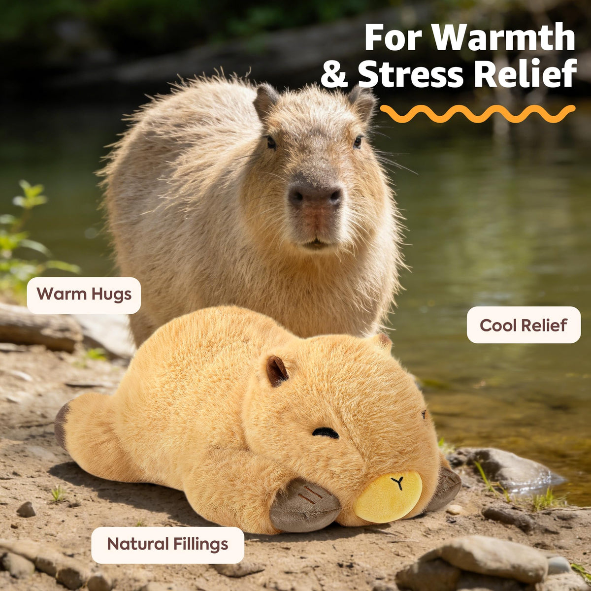 Onsoyours capybara warmth hug plush ideal for cozy evenings