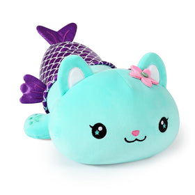 Onsoyours cute kitten mermaid plush front view offers cozy cuddle comfort for kids.