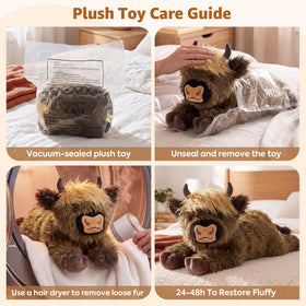 Onsoyours Highland Cow plush cozy moments for relaxation and calm