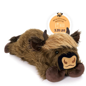 Onsoyours Highland Cow plush heat visual for cozy warmth and comfort
