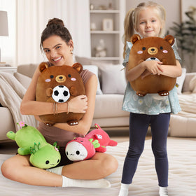 Onsoyours Original Bear Plush décor-ready in kid's game room.