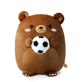 Onsoyours Original Bear Plush 12-inch side view; travel-ready companion.