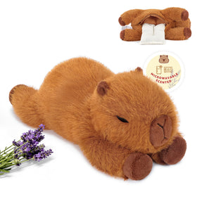 Onsoyours capybara microwavable plush with warm belly hug for cozy comfort.