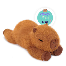 Onsoyours capybara plush closeup face with soft fabric for comforting warmth