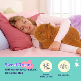 Onsoyours capybara plush with cooling option for hot nights