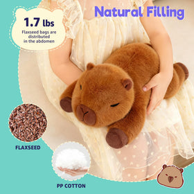Onsoyours capybara plush heat-ready texture suited for neck and shoulders