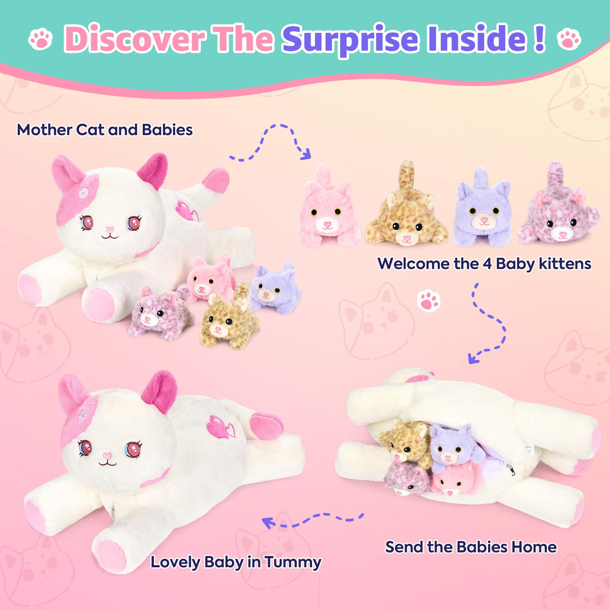 Soft, high-quality Onsoyours plush fabrics provide cozy hugs and safe snuggles