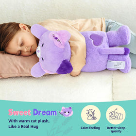 Onsoyours purple fur cat plush with lavender scent feature