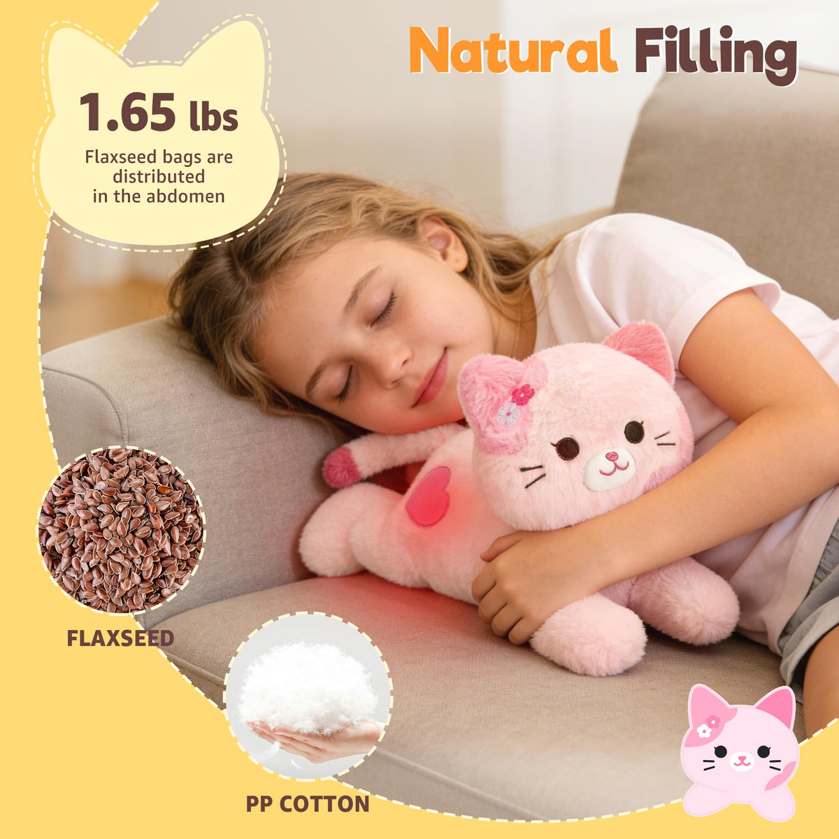 Onsoyours Sakura cat plushie 15-inch size ideal for gifts