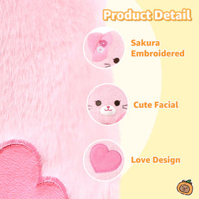 Onsoyours Sakura cat plushie packaging shown as gift-ready