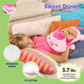 Onsoyours Sakura Cow reveals a flaxseed pack inside the belly for heating.