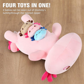 Onsoyours blue baby axolotl plush 5.9 inches, soothing bedtime companion